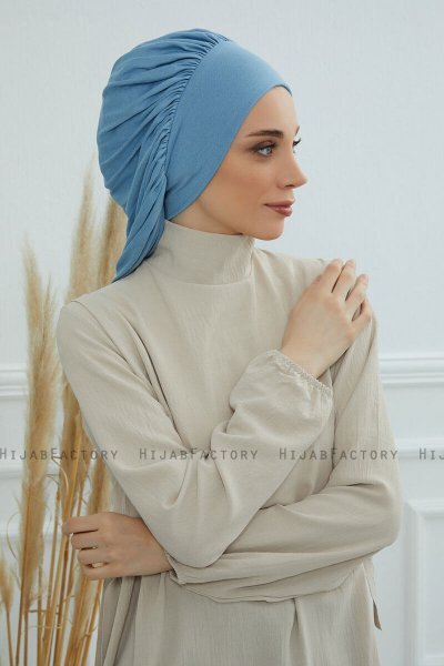 Isabella - Sky Blue Cotton Turban