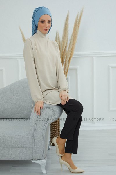 Isabella - Sky Blue Cotton Turban