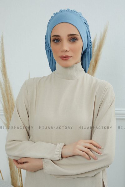 Isabella - Sky Blue Cotton Turban