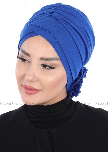 Elisabeth - Blue Cotton Turban