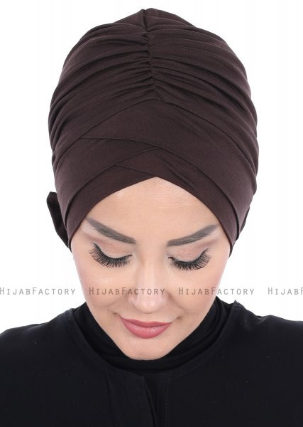 Elisabeth - Brown Cotton Turban