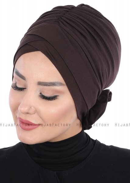 Elisabeth - Brown Cotton Turban