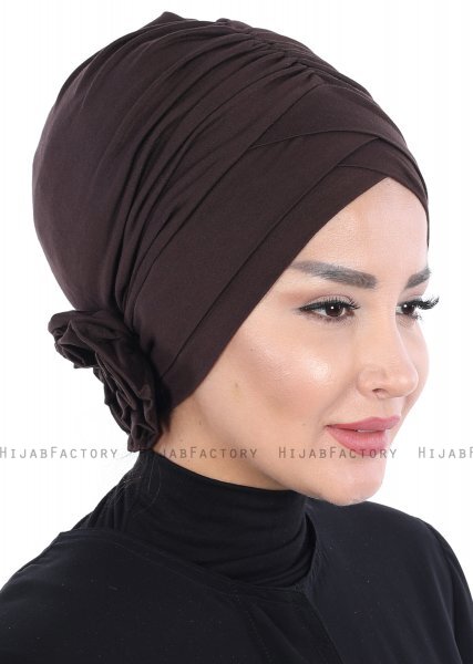 Elisabeth - Brown Cotton Turban