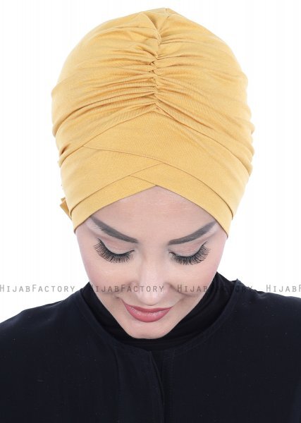 Elisabeth - Mustard Cotton Turban