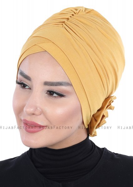 Elisabeth - Mustard Cotton Turban