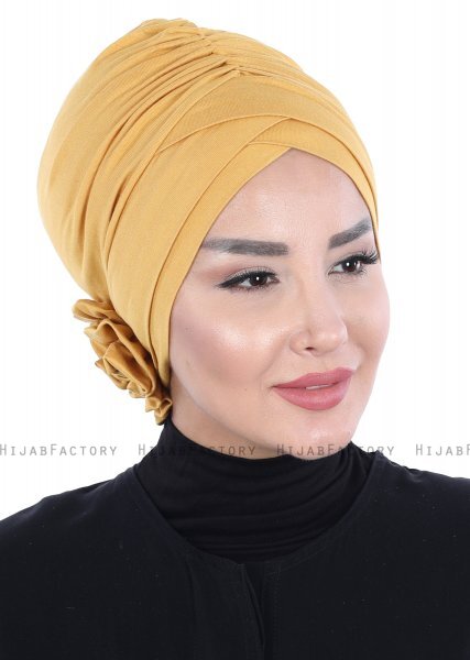 Elisabeth - Mustard Cotton Turban