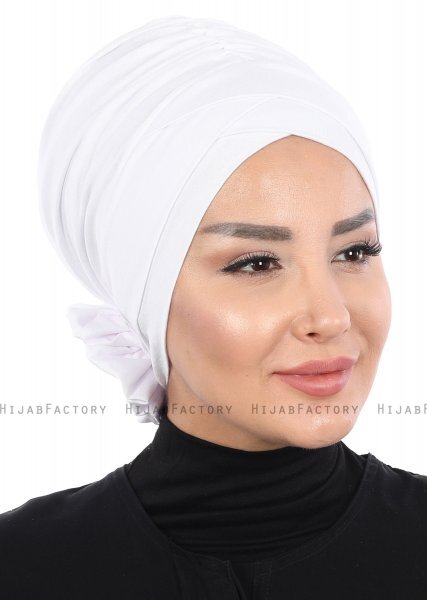 Elisabeth - White Cotton Turban