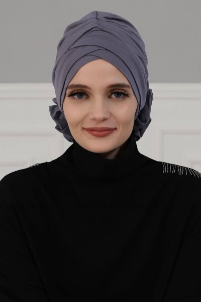 Elisabeth - Grey Cotton Turban
