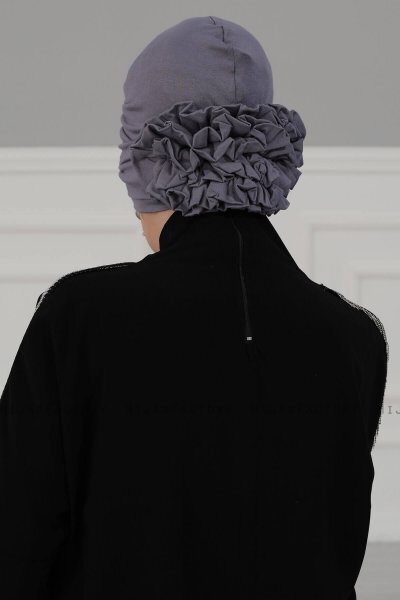 Elisabeth - Grey Cotton Turban