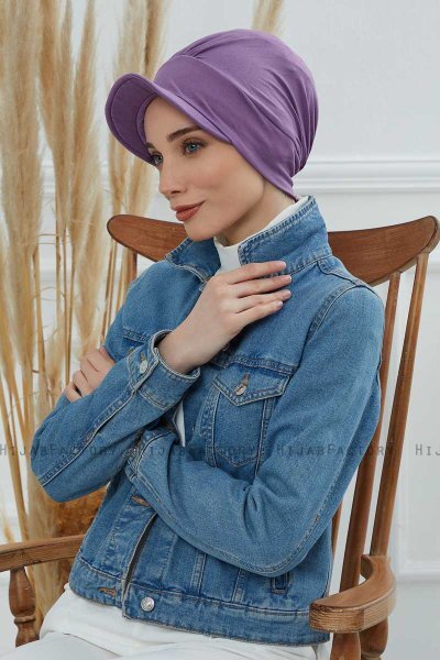 Sandra - Violet Cotton Turban