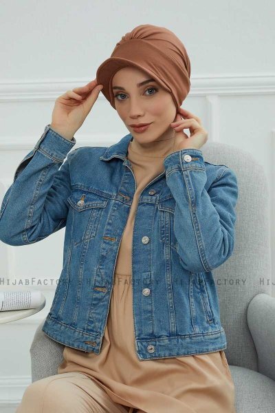 Sandra - Caramel Cotton Turban