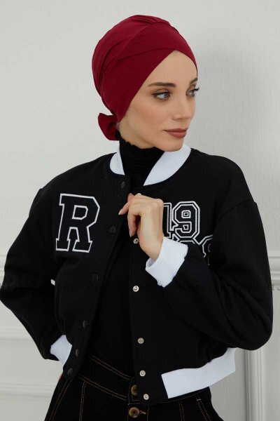 Ellie - Bordeaux Cotton Turban