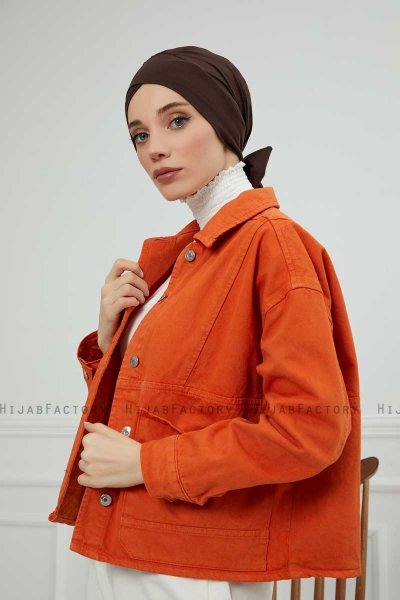 Ellie - Brown Cotton Turban