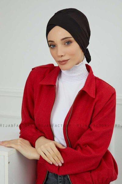 Ellie - Black Cotton Turban