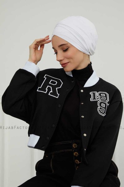 Ellie - White Cotton Turban