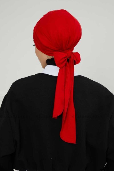 Ellie - Red Cotton Turban