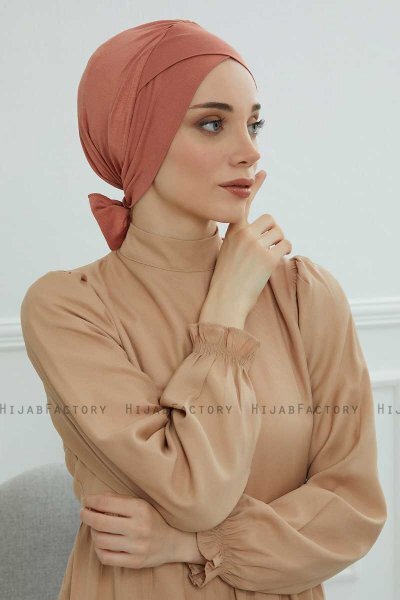 Ellie - Salmon Cotton Turban