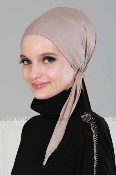Felicia - Taupe Cotton Turban
