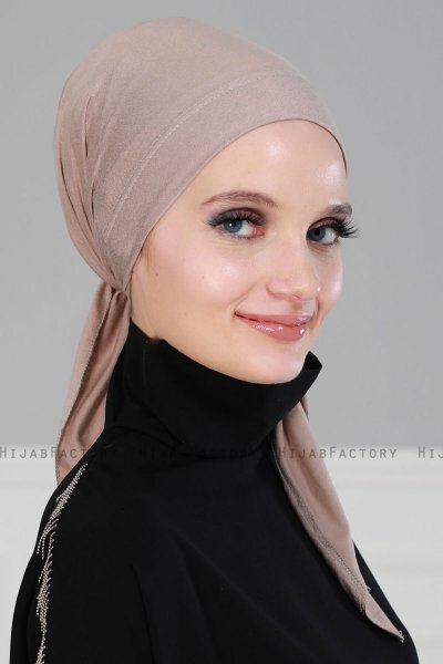 Felicia - Taupe Cotton Turban