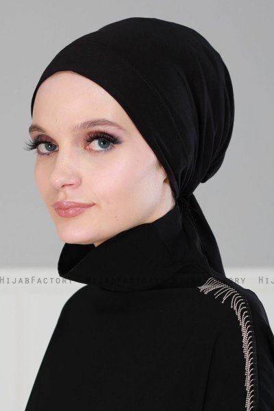 Felicia - Black Cotton Turban
