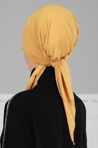 Felicia - Mustard Cotton Turban