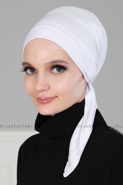 Felicia - White Cotton Turban