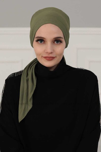 Felicia - Khaki Cotton Turban
