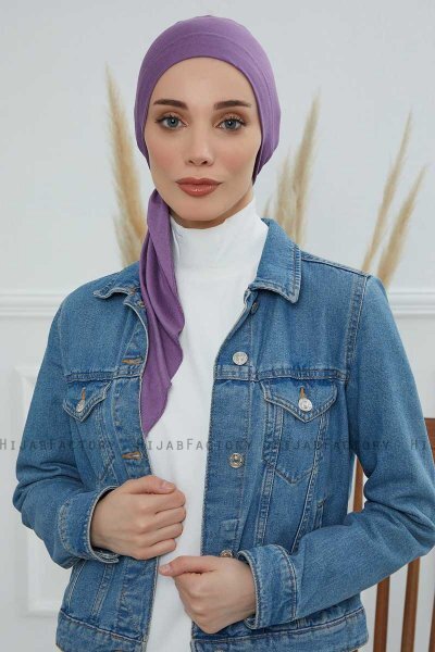 Felicia - Violet Cotton Turban