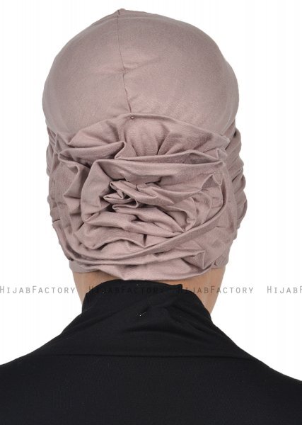 Kerstin - Taupe Cotton Turban - Ayse Turban