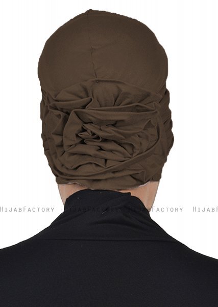 Kerstin - Brown Cotton Turban - Ayse Turban
