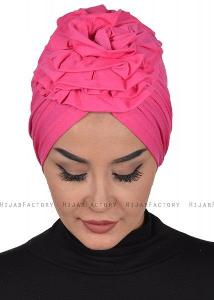 Kerstin - Fuchsia Cotton Turban - Ayse Turban