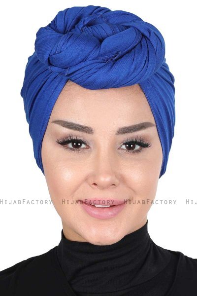 Sigrid - Blue Cotton Hijab - Ayse Turban