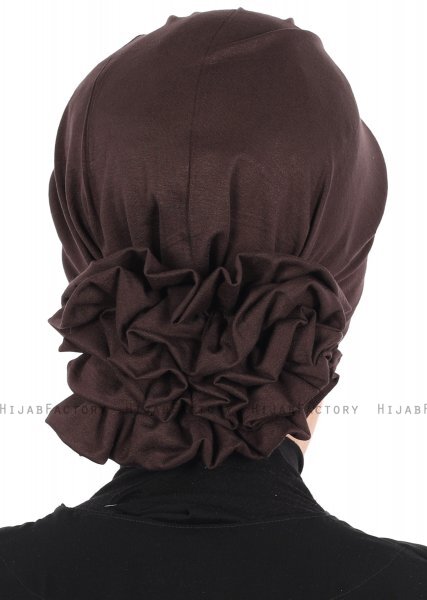 Monica - Brown Cotton Turban - Ayse Turban