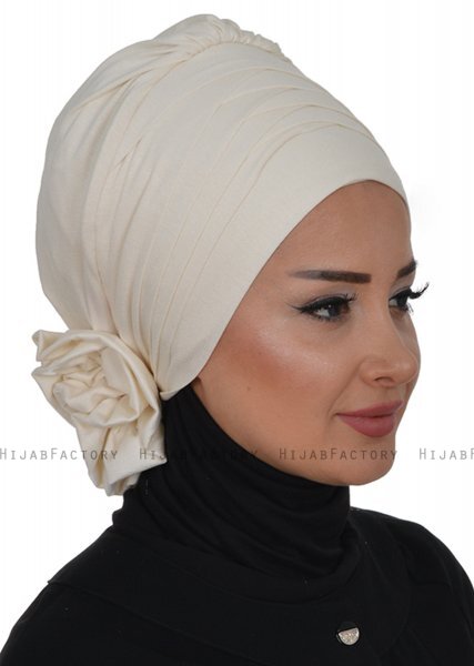 Monica - Creme Cotton Turban - Ayse Turban