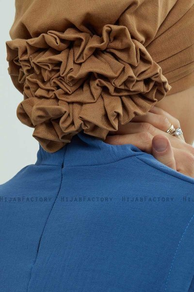 Monica - Light Brown Cotton Turban