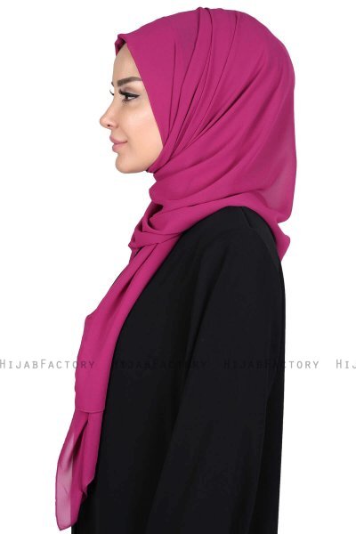 Joline - Fuchsia Premium Chiffon Hijab