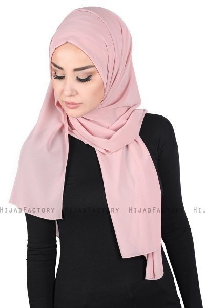 Joline - Dusty Pink Premium Chiffon Hijab