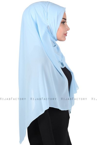 Joline - Light Blue Premium Chiffon Hijab
