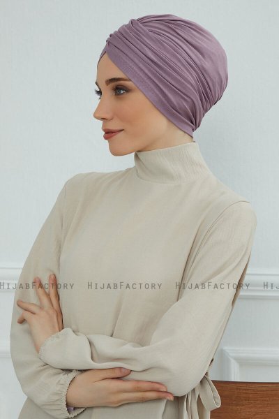 Fiona - Lilac Cotton Turban