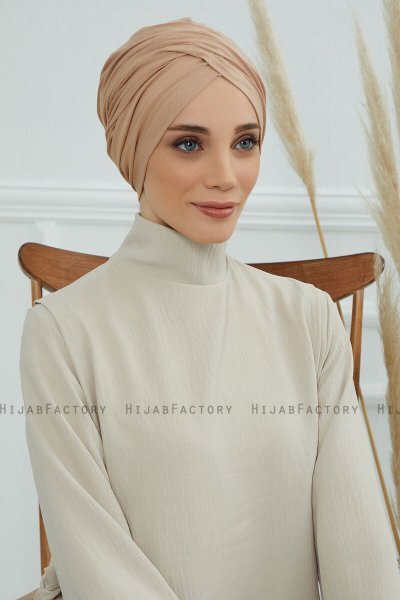 Fiona - Sand Cotton Turban