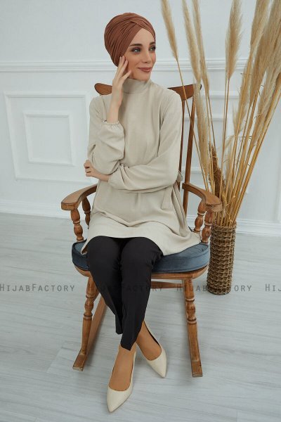 Fiona - Caramel Cotton Turban