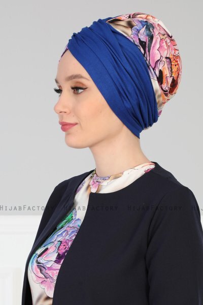 Fiona - Blue Nature Cotton Turban