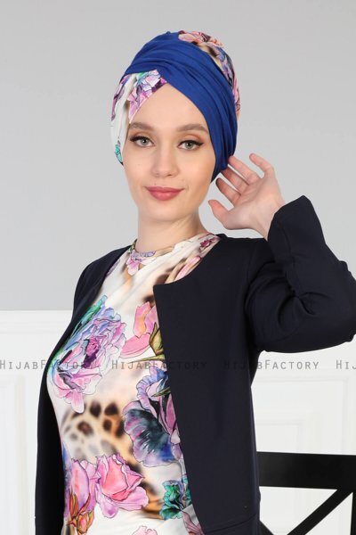 Fiona - Blue Nature Cotton Turban