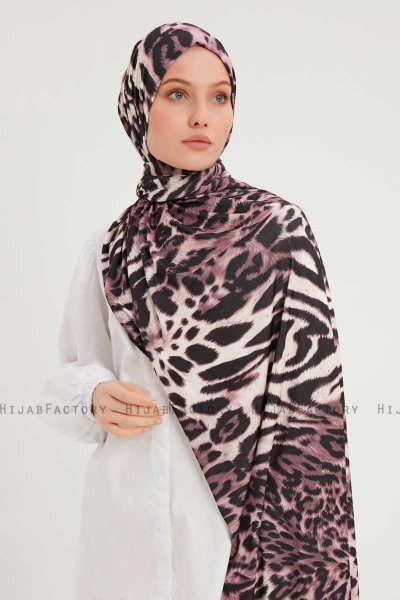 Ayten - Purple Patterned Hijab