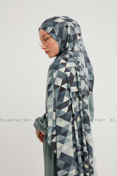 Banou - Indigo Patterned Hijab