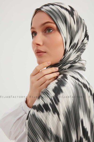 Tansu - Anthracite Patterned Hijab
