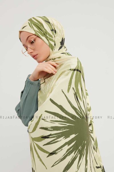 Ezmeray - Mint Patterned Hijab
