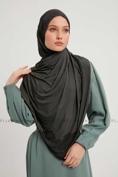 Fadime - Smoked Patterned Hijab