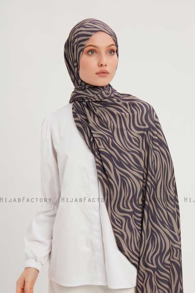 Hafiz - Purple Patterned Hijab