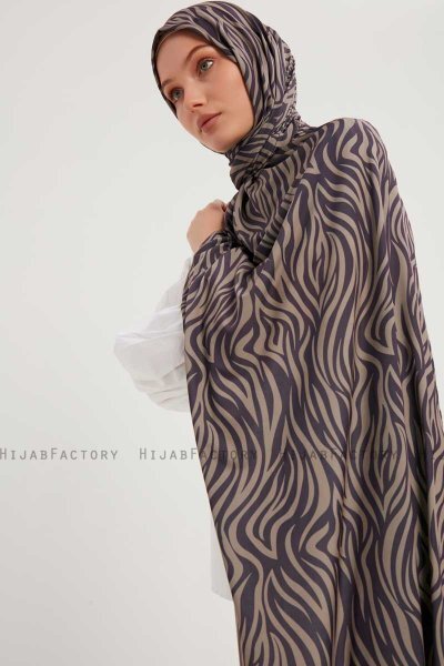 Hafiz - Purple Patterned Hijab
